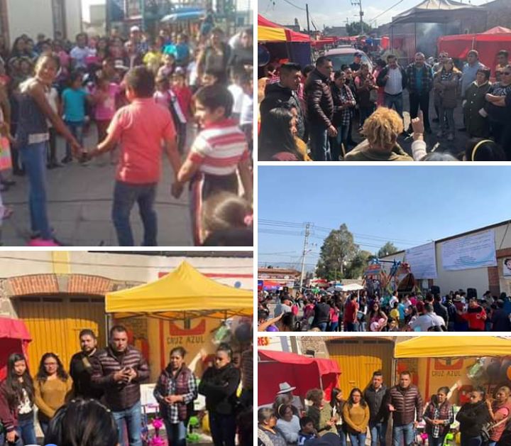 Erik Galicia Ortiz  entrega juguetes el día de reyes en  la Comunidad de Cuatlinchan Texcoco