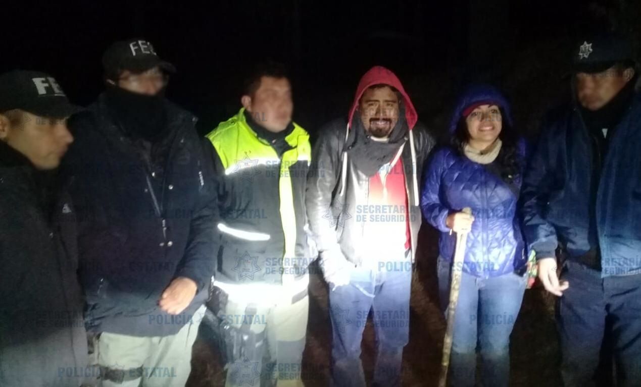 

Localiza policía de Alta Montaña a dos personas extraviadas en el Xinantécatl