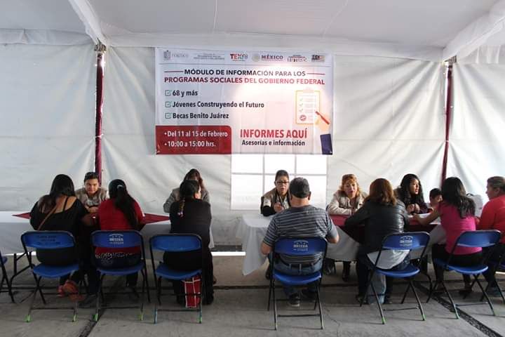 Módulo de programas federales ofrece orientación en Texcoco  durante está semana 