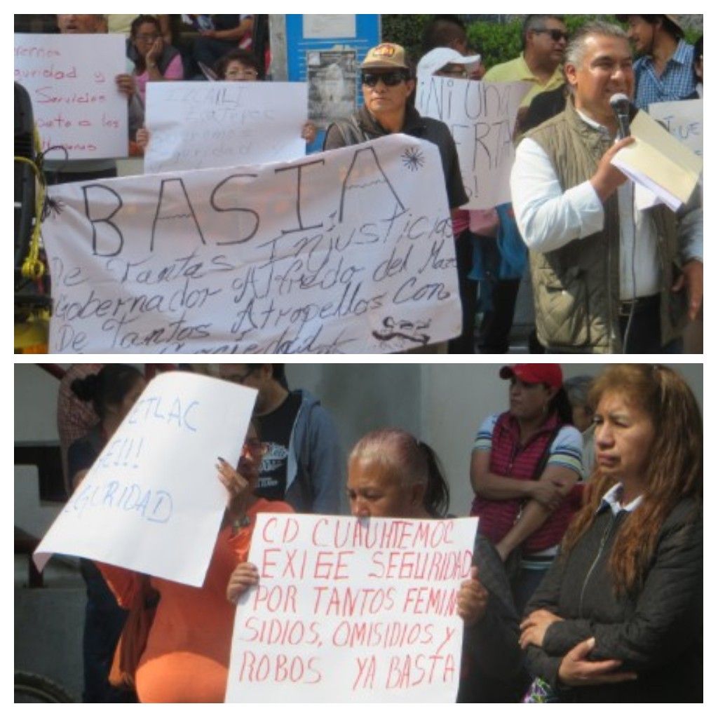 Del Mazo ¡ya basta! de tantas injusticias", claman en Ecatepec.
