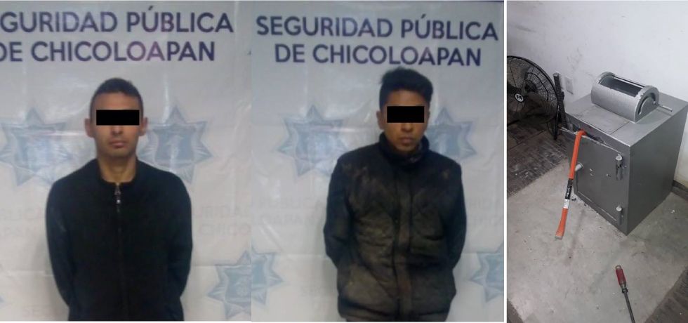 Detienen a dos presuntos delincuentes en Chicoloapan