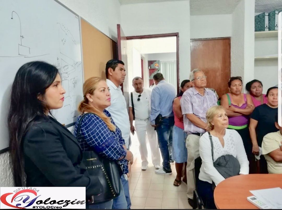 Se reúne Yoloczin Domínguez con funcionarios de CAPAMA; da solución a fugas de agua 