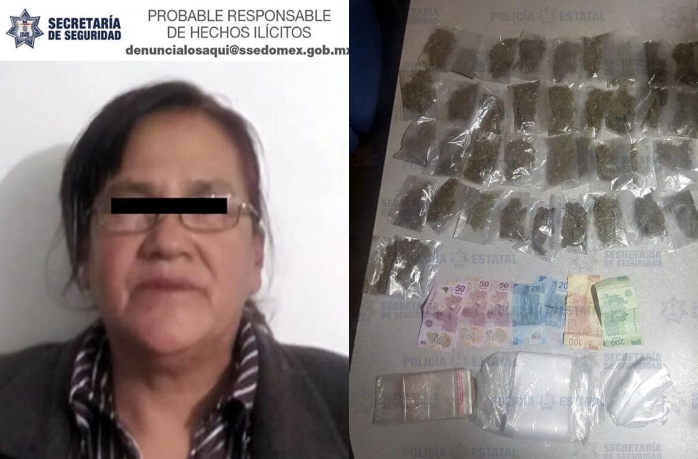 Detienen a abuela ’narcomenudista’ en La Paz 