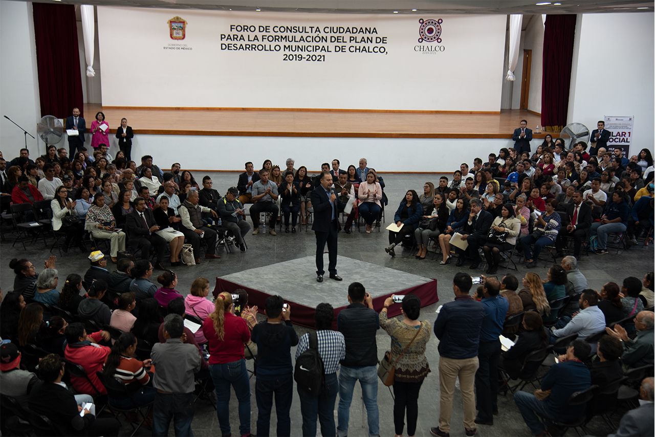 El Gobierno de Chalco lleva a cabo los Foros de Consulta Ciudadana para el Plan de Desarrollo Municipal