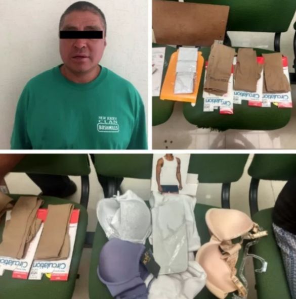 Detienen a hombre que robó ropa interior de mujer en Texcoco