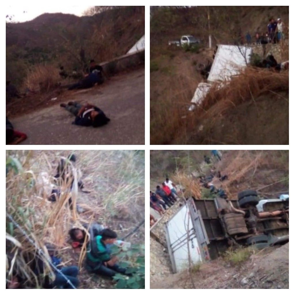 Carreterazo deja saldo de 25 muertos y 29 lesionados en Chiapas.