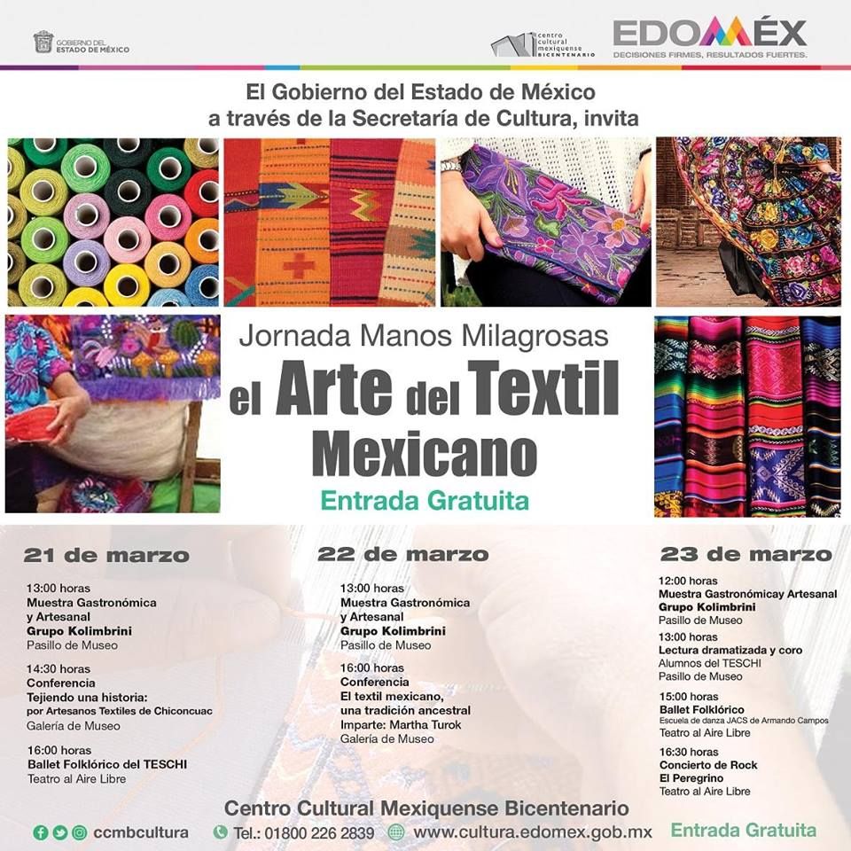 Secretaría de Cultura origina tradición del textil mexiquense