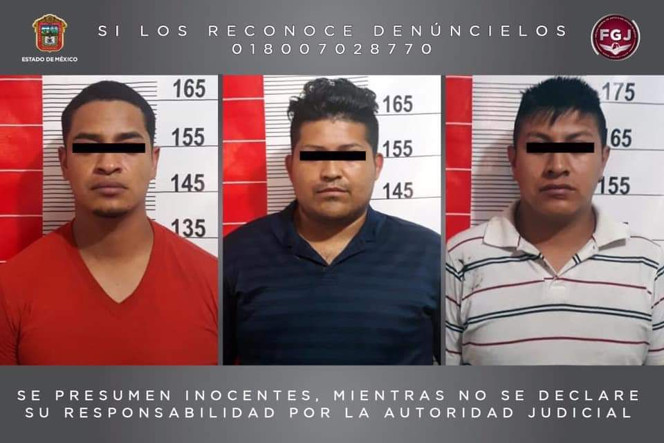 Detienen a tres por robo con violencia en Nezahualcóyotl