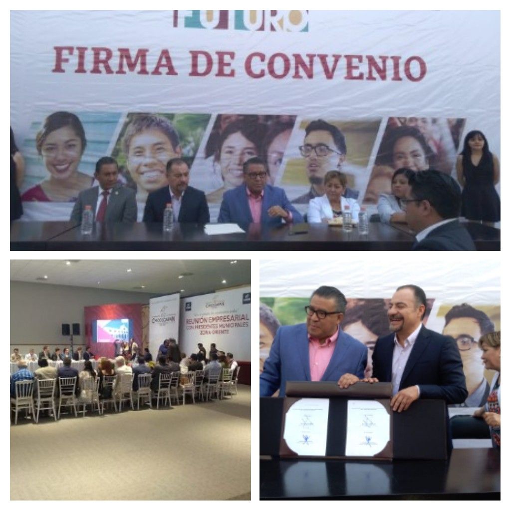 Firma de convenio  entre Gobierno Federal y alcaldes de la zona oriente del Edoméx.