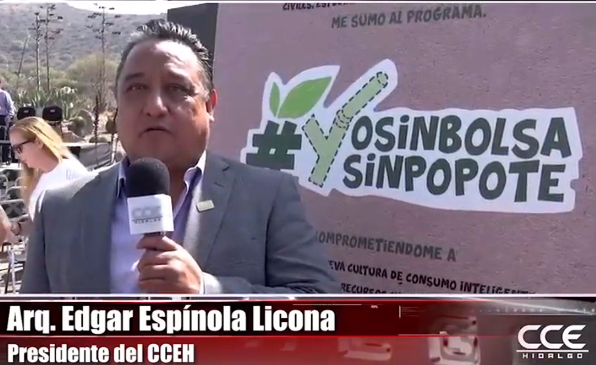 El sector empresarial de Hidalgo firma compromiso por el medio ambiente.