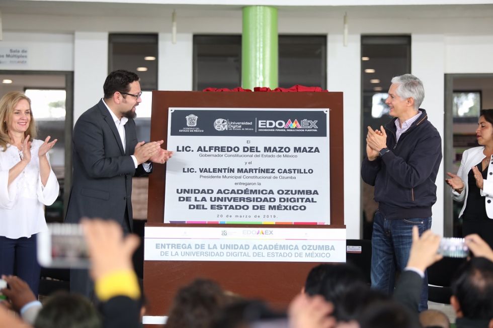  
Anuncia Alfredo Del Mazo apertura de siete planteles de la Universidad Digital para 2019
