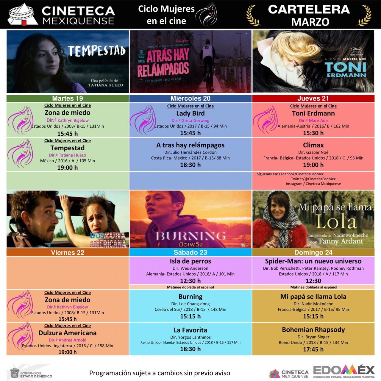 Invitan a disfrutar de la cineteca mexiquense el fin de semana 
 