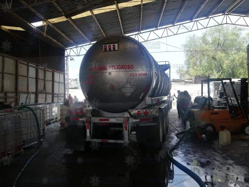 Localizan bodega usada para distribuir huachicol en Ecatepec