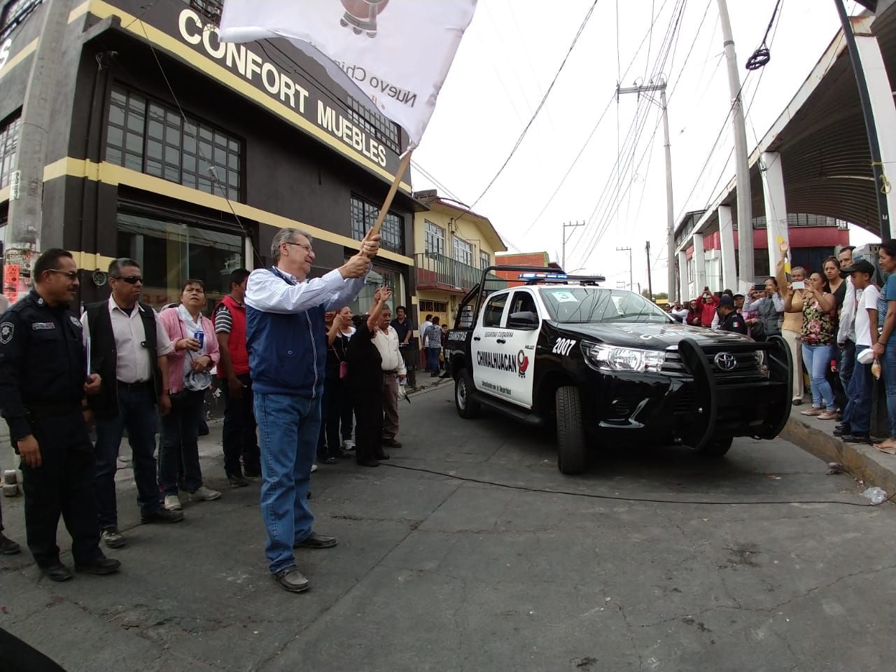 Reforzamos el patrullaje en barrios y colonias de Chimalhuacán