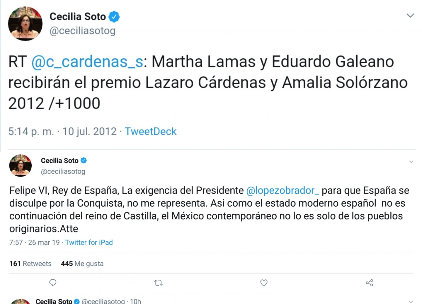 ¿De verdad leyó la exdiplomática Cecilia Soto a Eduardo Galeano?