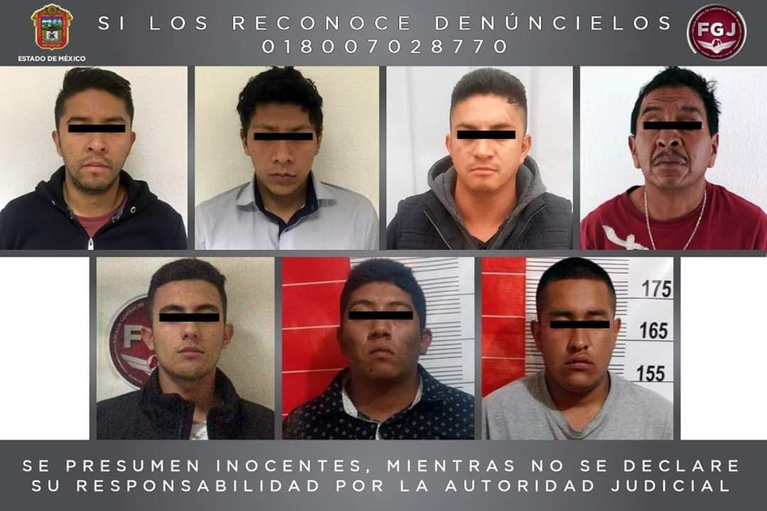 Procesan a siete por robo de vehículos en Chimalhuacán y Ecatepec