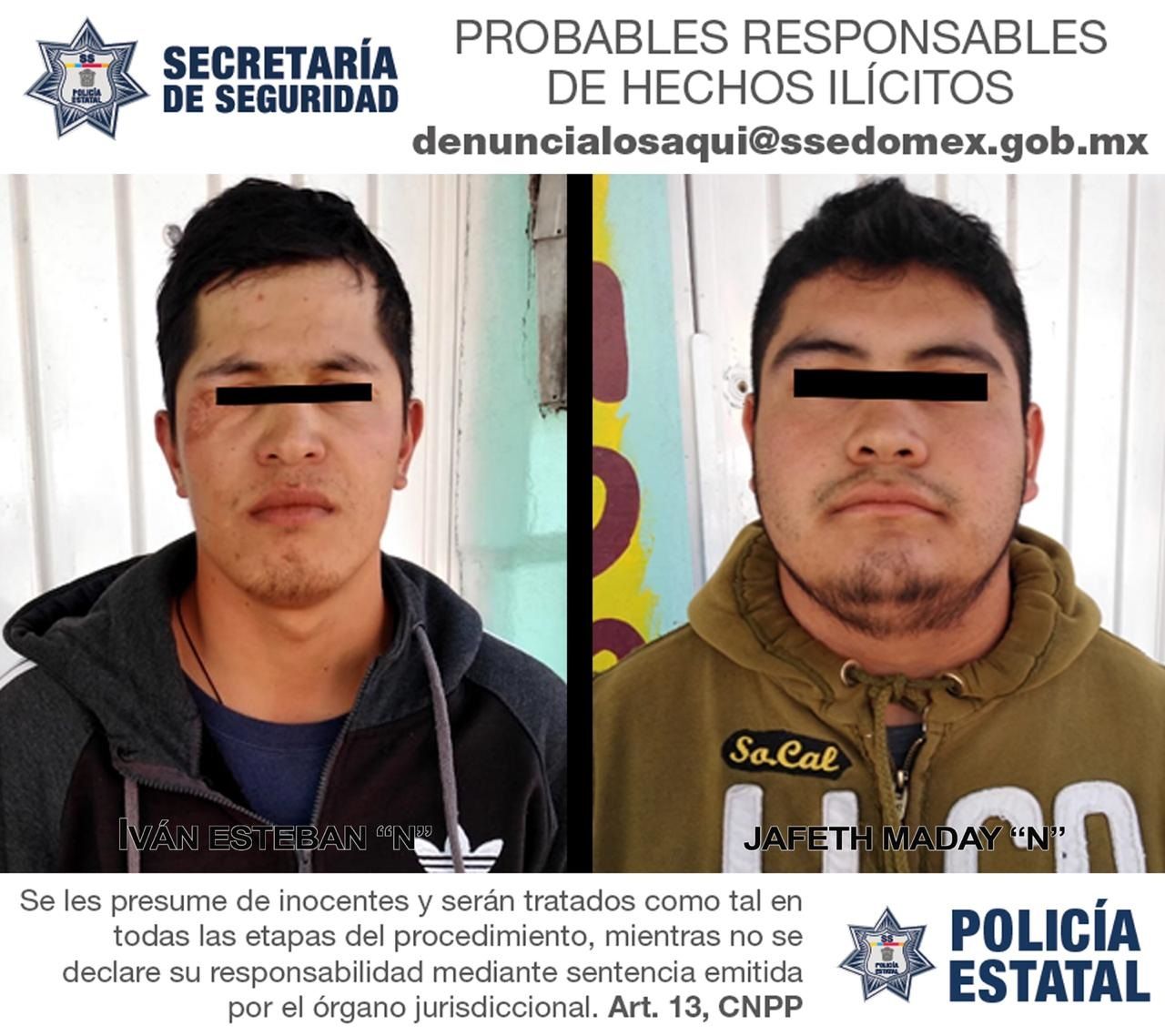 

 Capturan a dos presuntos prestamistas irregulares en Ecatepec 