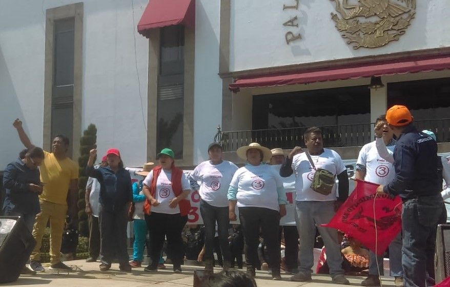 Antorcha Ecatepec Marcha para denunciar fraude en las elecciones  de la Laguna de Chiconautla