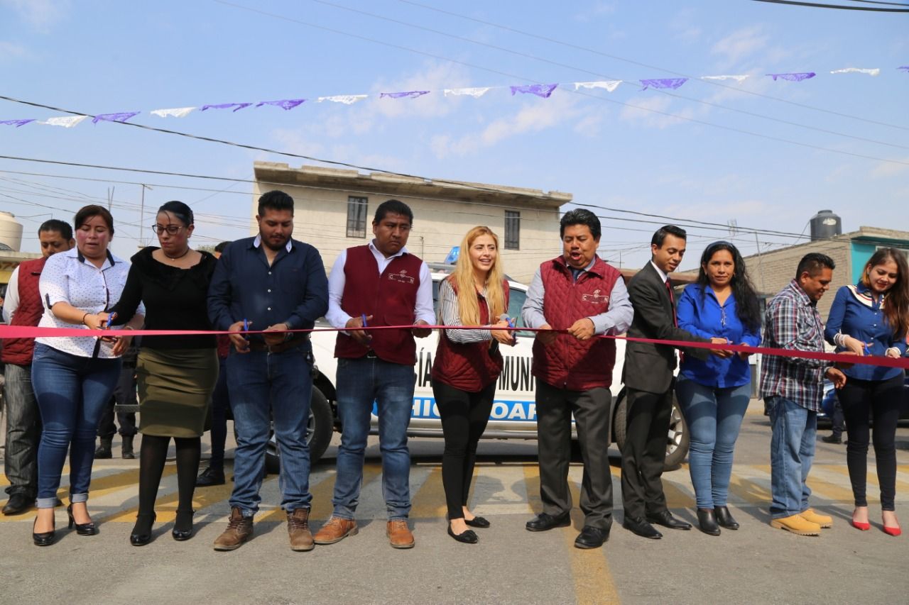 Gobierno municipal inaugura reencarpetado en Chicoloapan