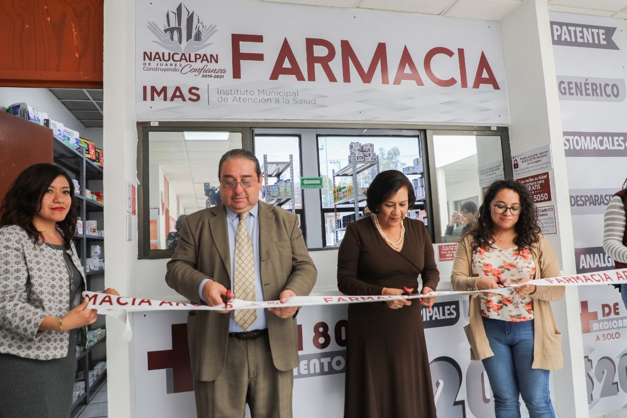 Inaugura IMAS farmacias a bajo costo en Naucalpan



