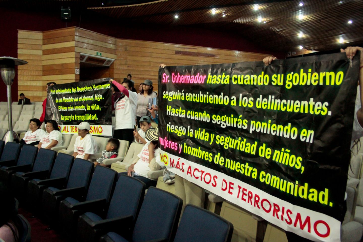 Denuncian actos de terrorismo en Hidalgo