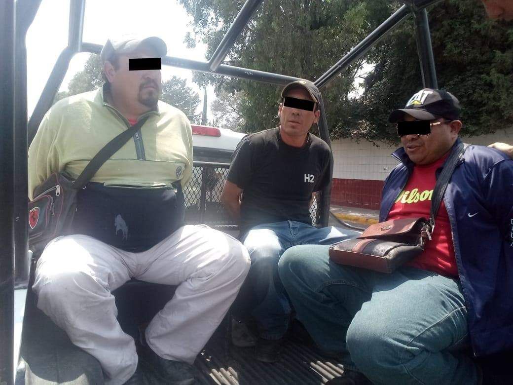Tres detenidos por detonaciones de arma de fuego en Chicoloapan