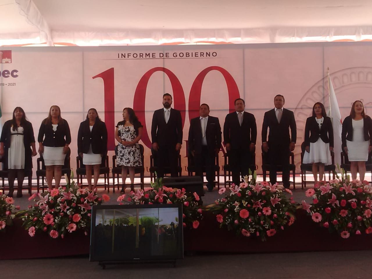 Bloque de labores a 100 días en Juchitepec