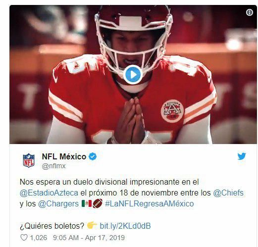 Se Confirma juego de la NFL en Ciudad de México