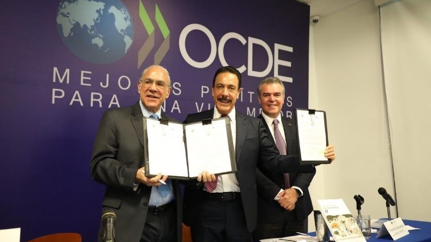 Entregó OCDE informe a Hidalgo para fortalecer políticas públicas