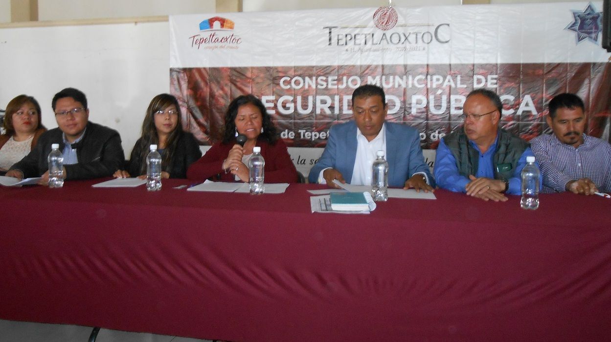 Explayan seguridad pública autoridades en Tepetlaoxtoc