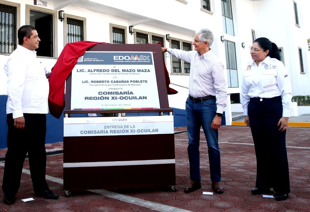 Alfredo del Mazo entrega comisaria regional de Ocuilan