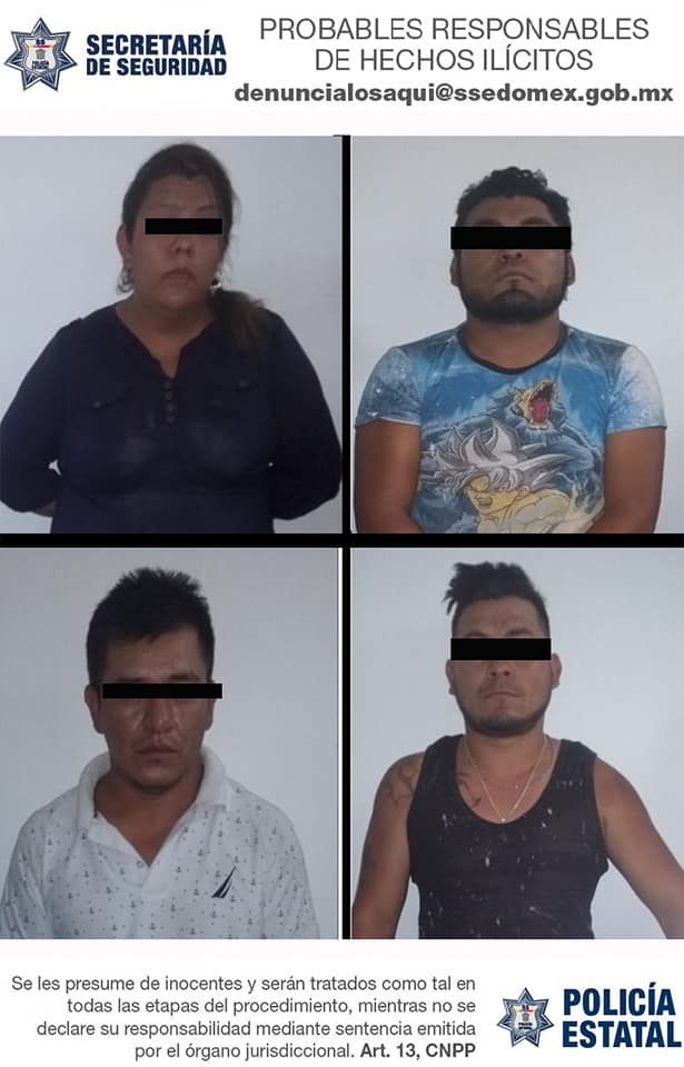 Detienen policías estatales a cuatro probables narcomenudistas en Chicoloapan