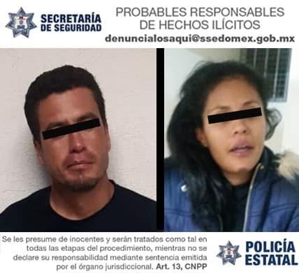 Persecución policíaca deja a pareja detenida que robó tienda de conveniencia en Ixtapaluca 