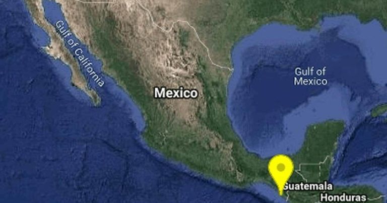 Se registra sismo con magnitud de 6.8 en Chiapas