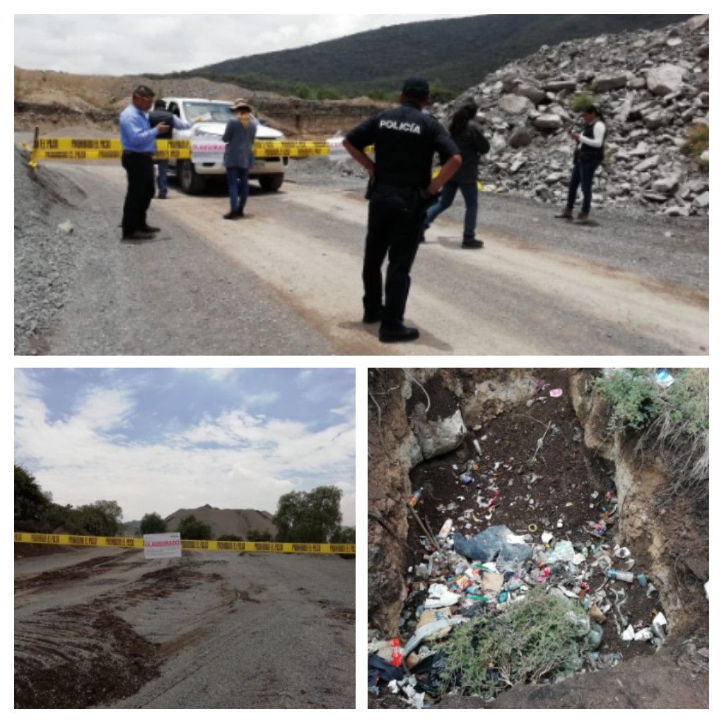 Clausura Propaem mina en la "Sierra Patlachique" en Teotihuacán