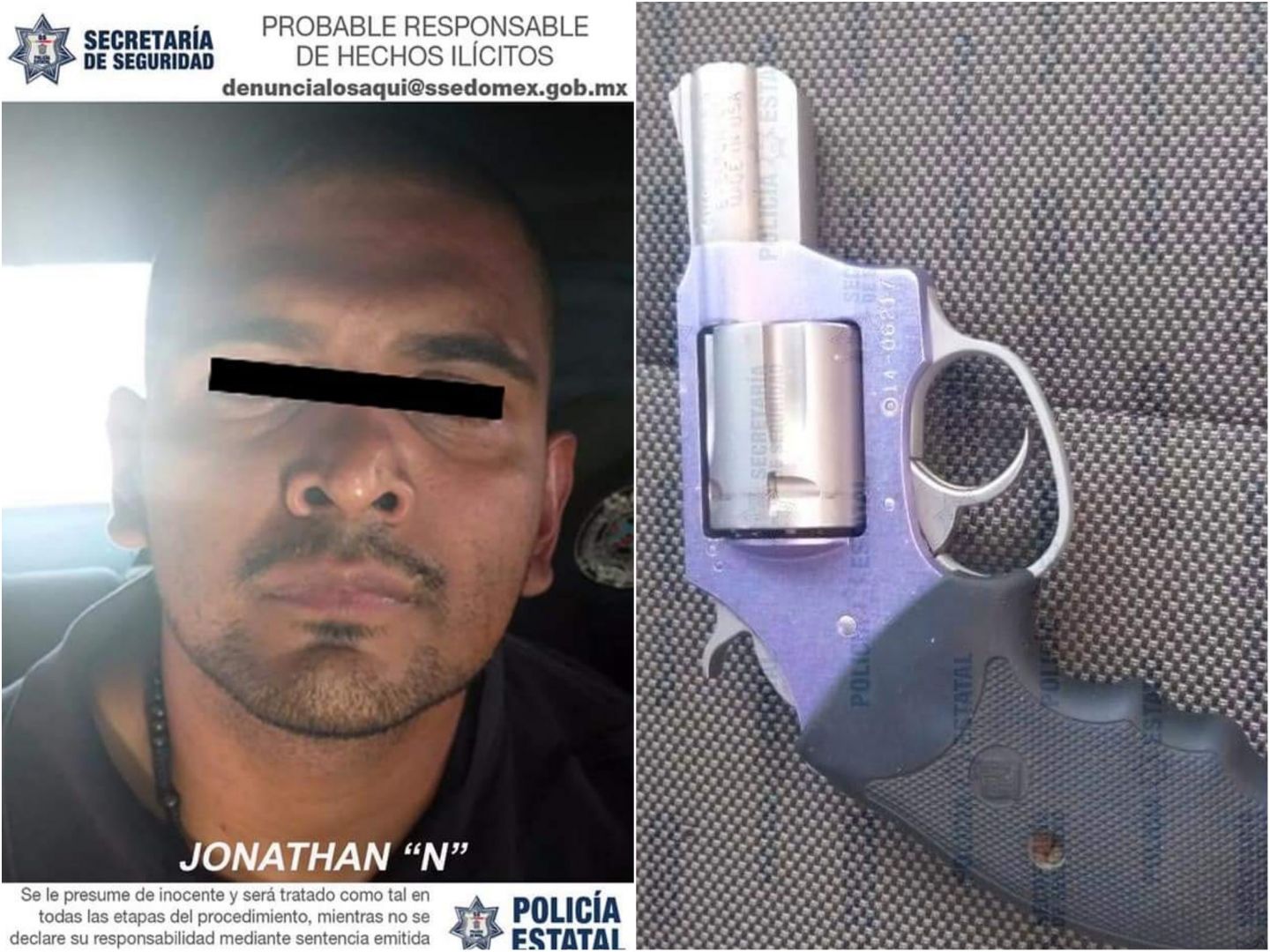 Detienen hombre tras detonar arma en calles de Ecatepec 