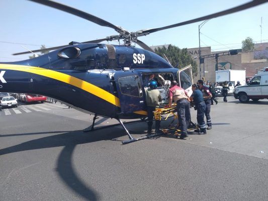  Trasladan a recién nacidos en helicóptero de Milpa Alta a la Doctores
