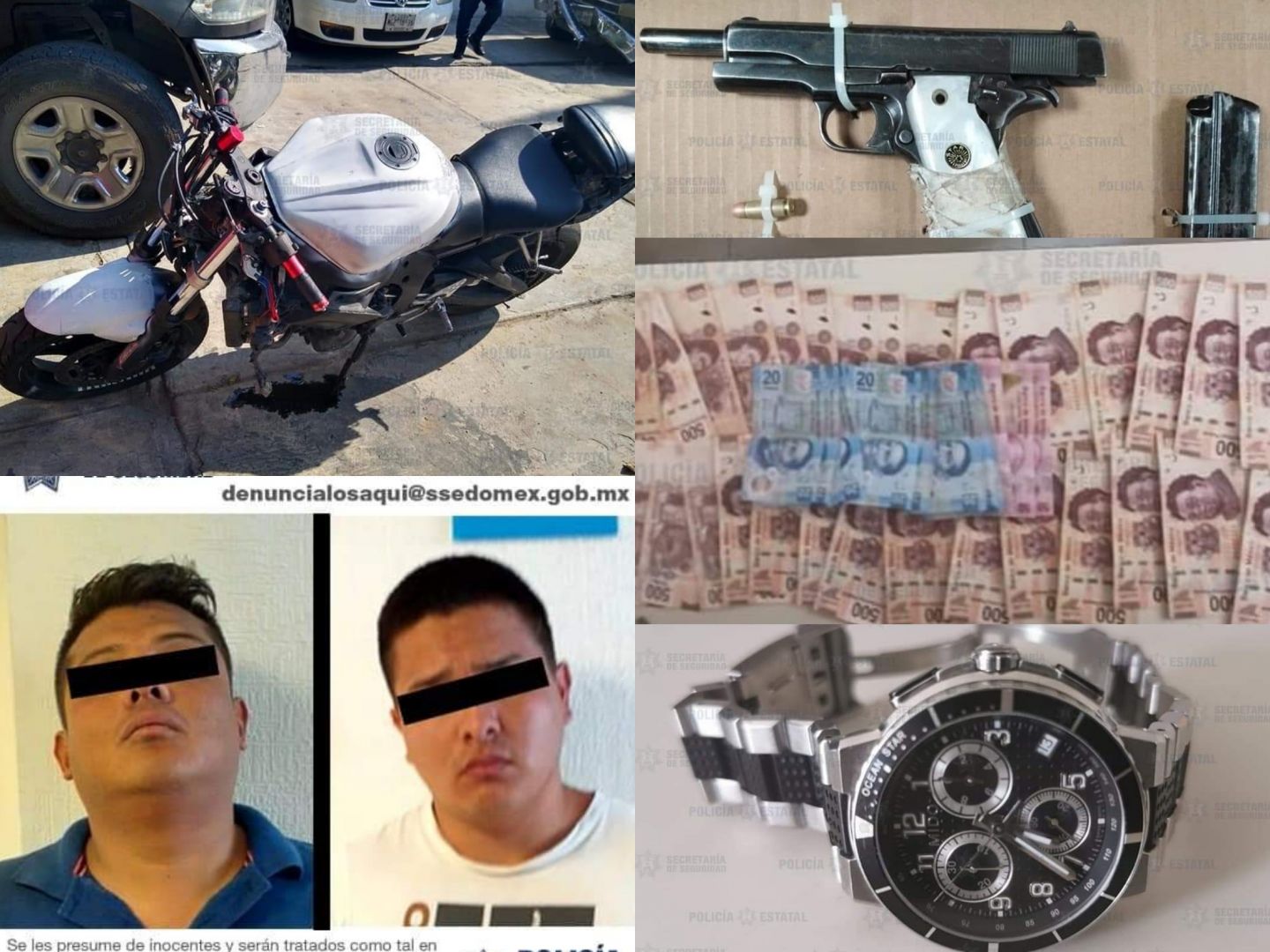 Caen asaltantes con más de 50 mil pesos en objetos robados en Ixtapaluca 