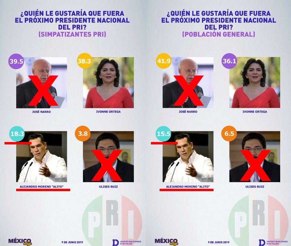 Frustra Ivonne Ortega plan ’Alito-Viggiano’ de EPN y Salinas; dobla las preferencias