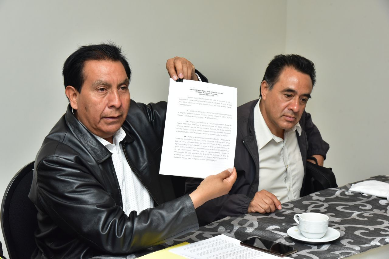 Denuncian ejidatarios despojo de su ejido en el Ajusco, por grupo violento coludido con funcionarios del Registro Agrario Nacional 