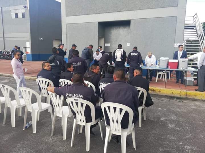 Presentan exámenes los Policías de Valle de Chalco