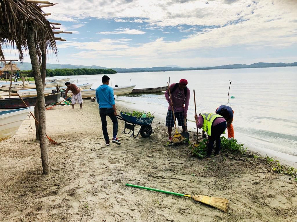 Realiza Ayuntamiento de Acapulco maratón de limpieza del litoral de la Laguna de Tres Palos 