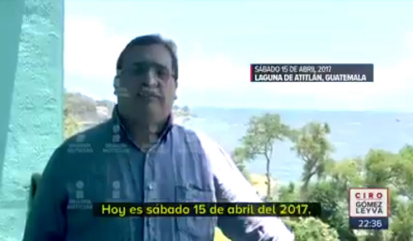 SALE A LA LUZ VIDEO DE JAVIER DUARTE PRESUNTAMENTE ANTES DE SU DETENCIÓN.