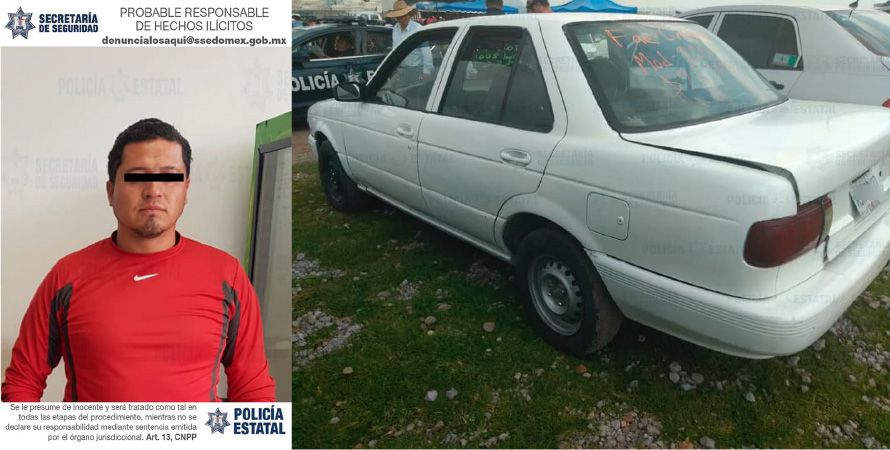 Secretaría de Seguridad recuperan vehículo robado en tianguis 