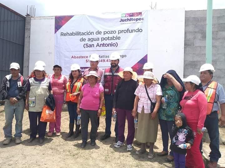 Autoridades rehabilitan pozos de agua en Juchitepec