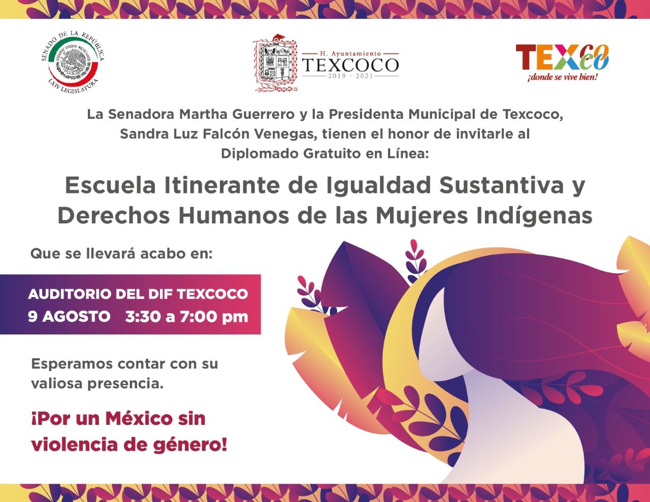 Texcoco será sede del Diplomado de Igualdad Sustantiva de los Derechos Him de las Mijeres Indígenas 