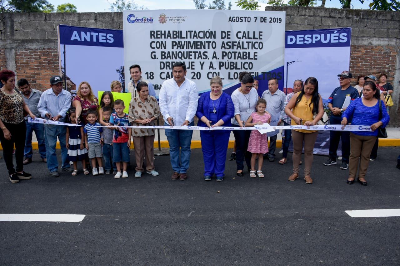 Seis millones de pesos invertidos en obras inauguradas por Lety López.