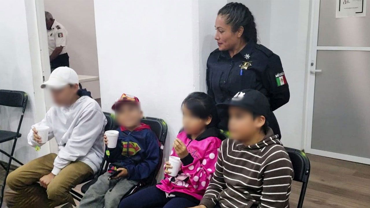 Rescata policía municipal de Nezahualcóyotl a cuatro menores que sufrían violencia familiar en Chalco