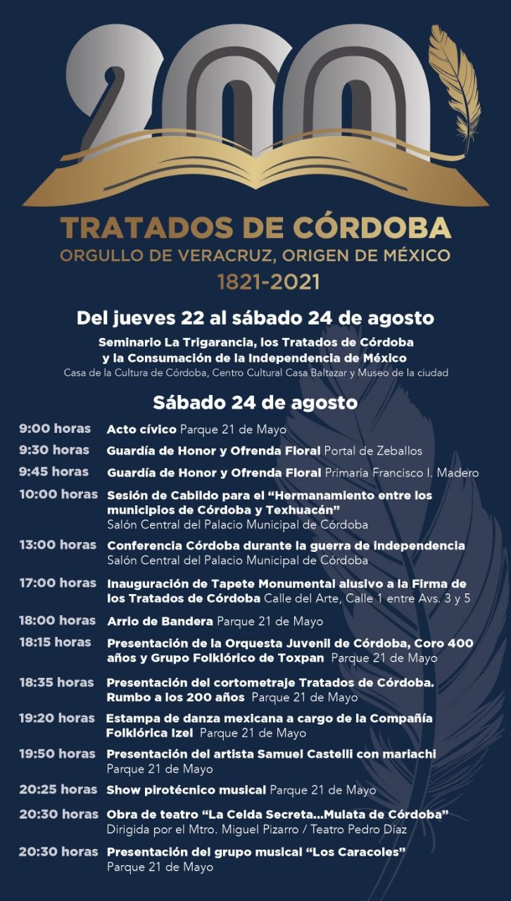 198 Aniversario de la firma de los Tratados de Córdoba.