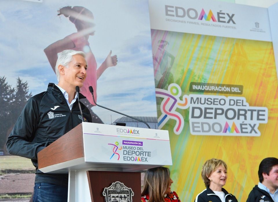 Entrega Alfredo Del Mazo museo del deporte Edoméx